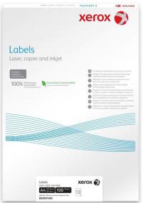 Xerox Бумага самоклеящаяся Labels Laser/Copier, матовая, A4 (210 x 297 мм), 1 наклейка, 100 листов (003R97400)