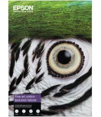 EPSON Бумага с покрытием Fine Art Cotton Textured Natural, матовая, A2 (420 x 594 мм), 300 г/кв.м (25 листов) (C13S450283)