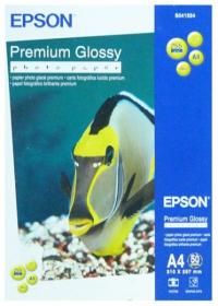 EPSON Premium Glossy Photo Paper, глянцевая, A4 (210 x 297 мм), 255 г/кв.м (50 листов) (C13S041624)
