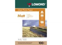 LOMOND для струйной печати, A4, 100 г/м2, 100 листов, двусторонняя, матовая/матовая (0102002)