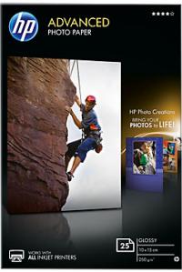 HP Бумага Advanced Glossy Photo Paper, глянцевая, 10 x 15 см (100 x 150 мм), 250 г/кв.м (25 листов) (Q8691A)