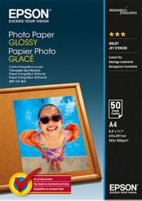 EPSON Бумага Photo Paper Glossy, глянцевая, A4 (210 x 297 мм), 200 г/кв.м (50 листов) (C13S042539)