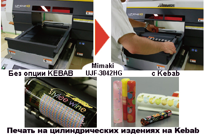 Опция Kebab-100 для УФ принтера Mimaki UJF-3042 HG
