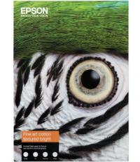 EPSON Бумага с покрытием Fine Art Cotton Textured Bright, матовая, A2 (420 x 594 мм), 300 г/кв.м (25 листов) (C13S450290)