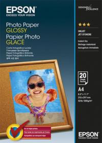 EPSON Бумага Photo Paper Glossy, глянцевая, A4 (210 x 297 мм), 200 г/кв.м (20 листов) (C13S042538)