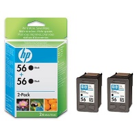 HP 56 2-pack Black Inkjet Print Cartridges