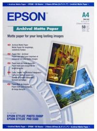EPSON Archival Matte Paper, матовая, A4 (210 x 297 мм), 189 г/кв.м (50 листов) (C13S041342)