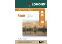 LOMOND для струйной печати, A4, 140 г/м2, 100 листов, односторонняя, матовая (0102074)