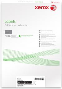 Xerox Бумага самоклеящаяся Colotech Laser Gloss Labels, глянцевая, A4 (210 x 297 мм), 1 наклейка, 100 листов (003R97288)