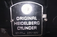 HEIDELBERG Original Heidelberger Zylinder  57x77 № SBG 34934