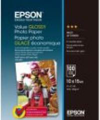 EPSON Бумага Value Glossy Photo Paper, глянцевая, 10 x 15 см (102 x 152 мм), 183 г/кв.м (100 листов) (C13S400039)