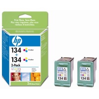 HP 134 2-pack Tri-colour Inkjet Print Cartridges