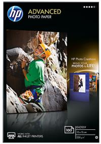 HP Бумага Advanced Glossy Photo Paper, глянцевая, 10 x 15 см (100 x 150 мм), 250 г/кв.м (100 листов) (Q8692A)
