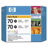 HP 70 2-pack 130-ml Photo Black Ink Cartridges