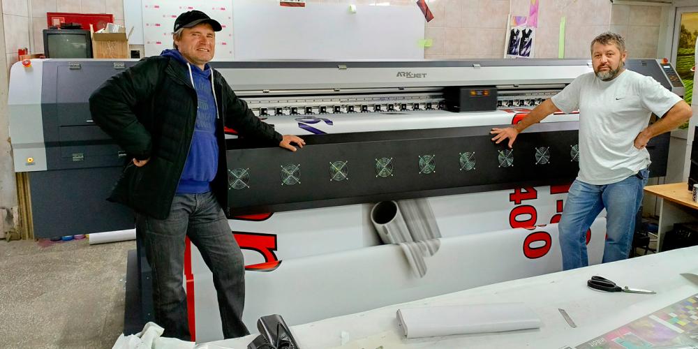 ARK-JET SOL 3204 от компании «КОВЧЕГ» заменил принтеры Mimaki в компании «Реал-Принт» из Челябинска