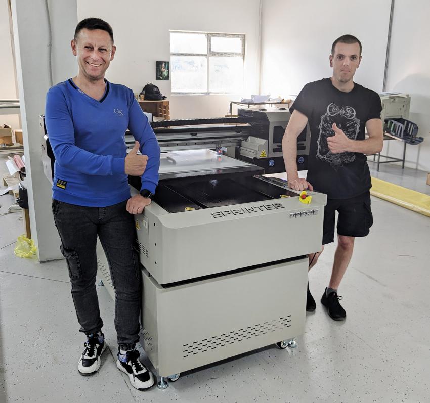 Компания «КОВЧЕГ» установила УФ-принтер Sprinter DPP A1E в типографии «Мандарин» в г. Симферополе