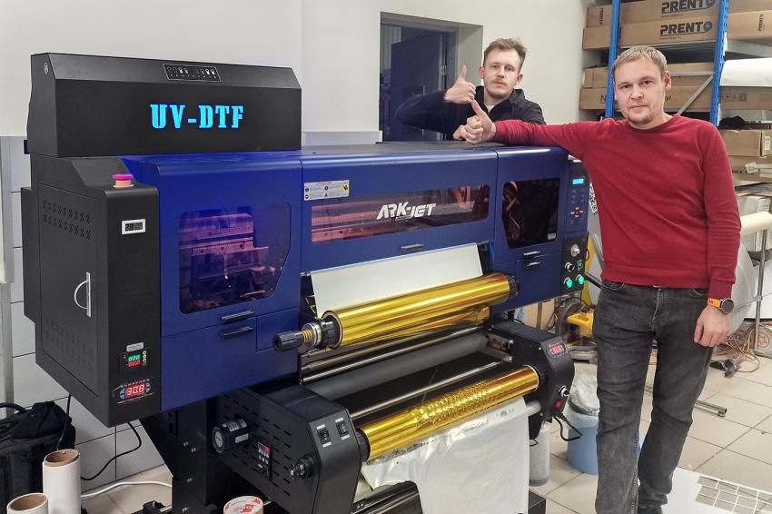 Компания «КОВЧЕГ» установила UV DTF-принтер ARK-JET в пермской РПК FRAME