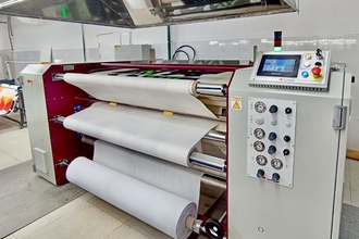 оборудование для печати, каландр установлен в компании Ветер Спорт, итальянский термопресс 4-4