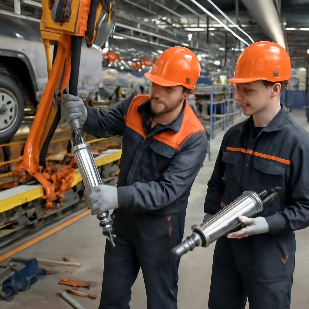 Замена пневмоцилиндра на заводе в Тольятти