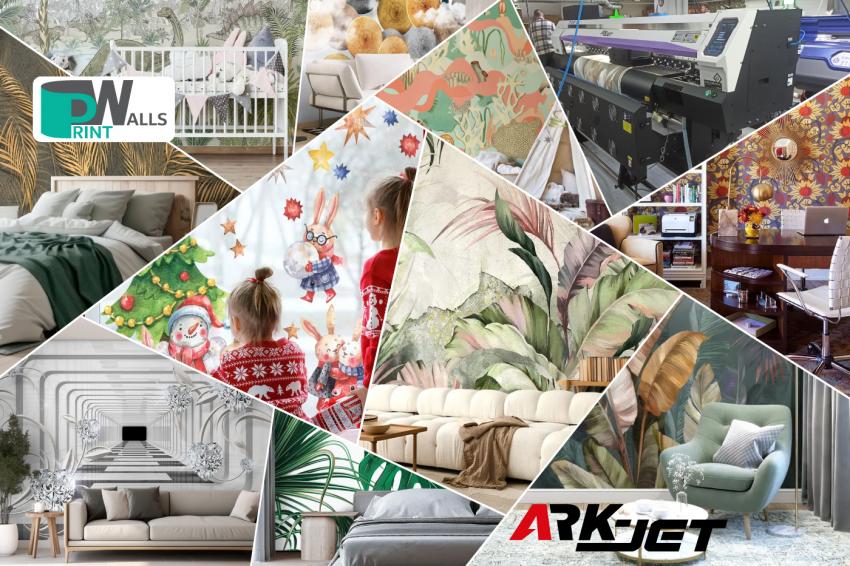 Компания «КОВЧЕГ» установила девятый принтер ARK-JET на производстве обоев Print Walls