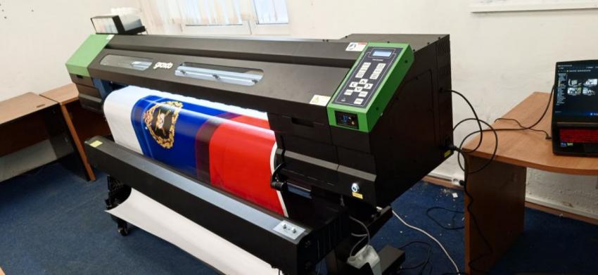 экосольвентный интерьерный принтер Grando 1601S на производстве клиента в г. Наро-Фоминск