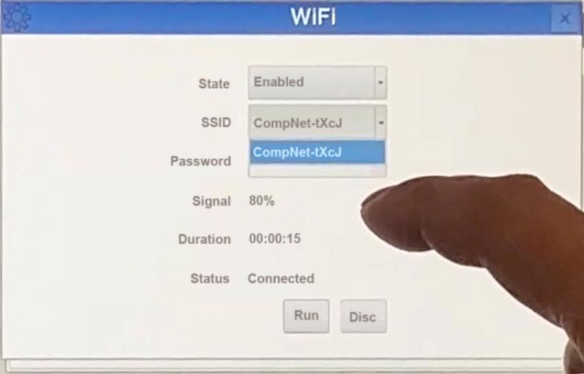 Беспроводной канал WiFi для загрузки-выгрузки данных и апдейта ПО в стандарте на резаках STERLING “PRO”