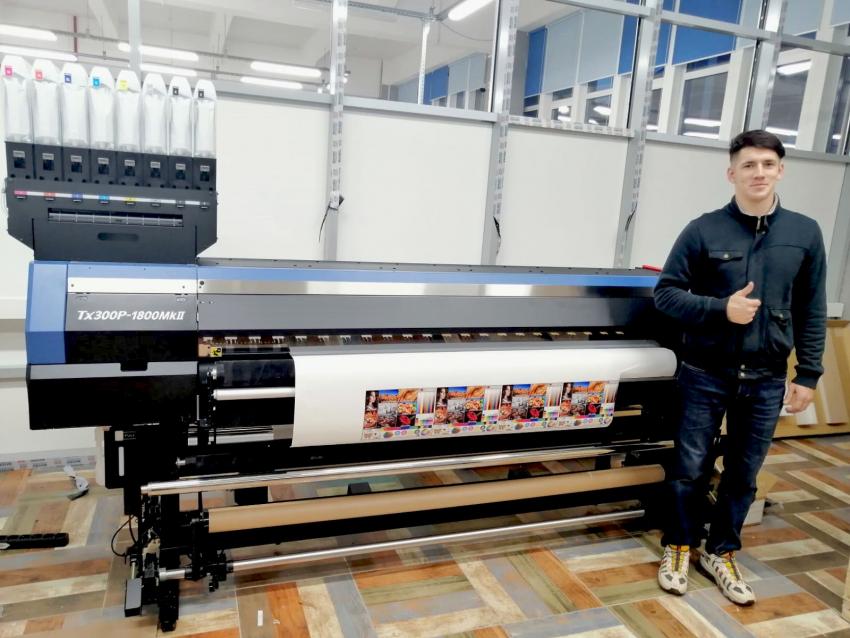 Текстильный принтер Mimaki Tx300P-1800 MkII в РГУ им. А.Н. Косыгина