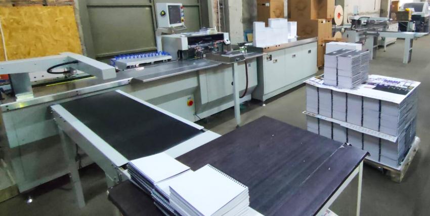 Две машины WireSTAR PB-580S в линию у клиента компании «Полиграфические машины» в Ростове-на-Дону