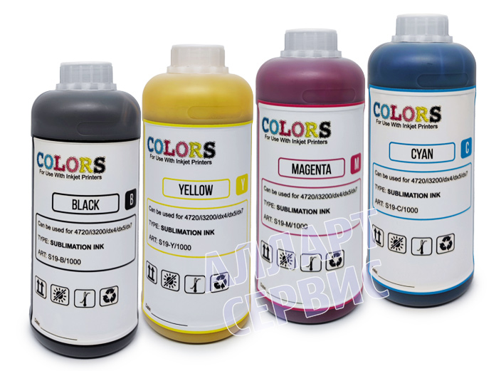 Сублимационные чернила COLORS для головок EPSON — экономия без потери качества